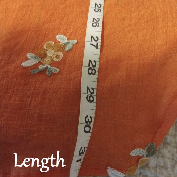 Fig & Flower Blouse XL Floral Artisan Embroidered Boho Cottagecore Smocked Back - Picture 10 of 10